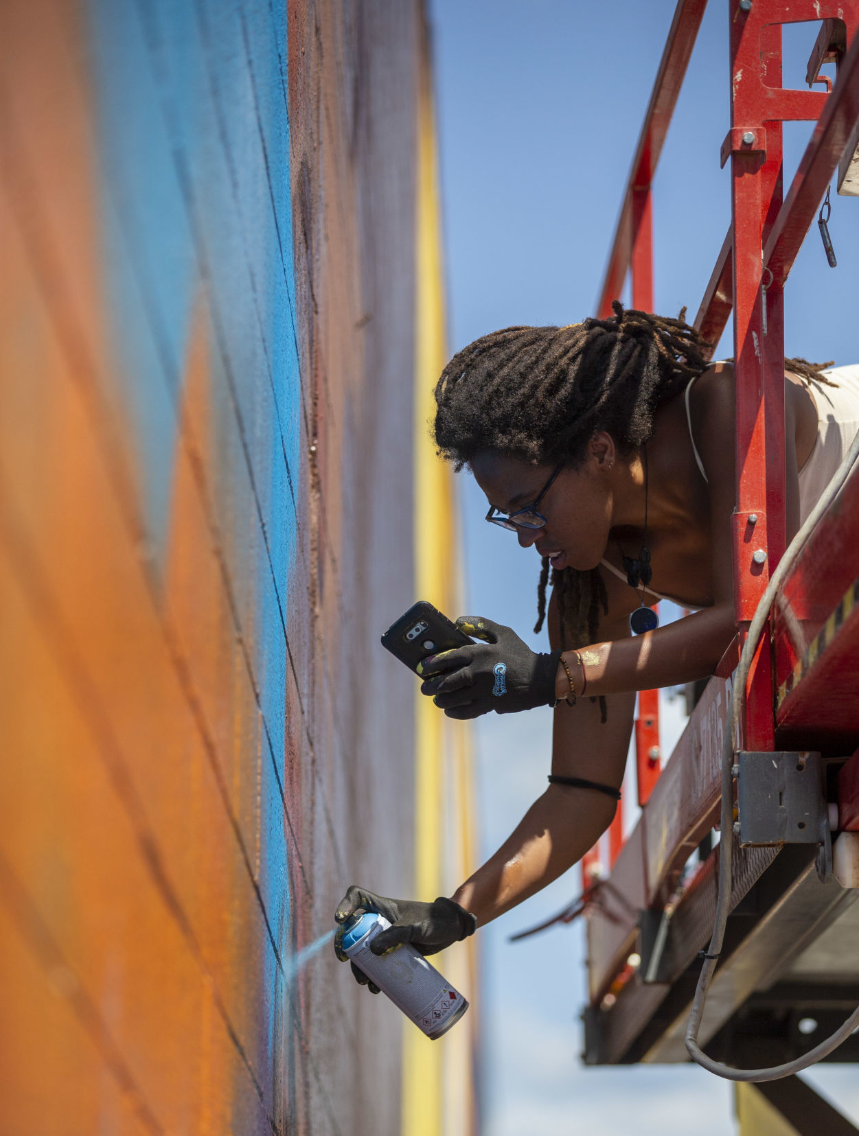 Black cowboys mural